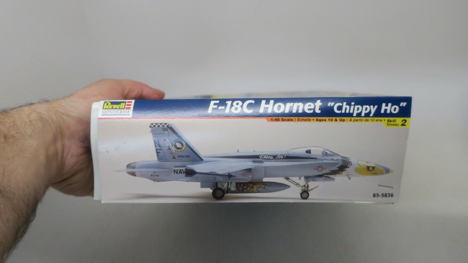 F18C Hornet "Chippie Ho" RARE Fighter 1:48 Model Kit Revell 1998 Open Box - WISE GUYS HOBBIES LLC