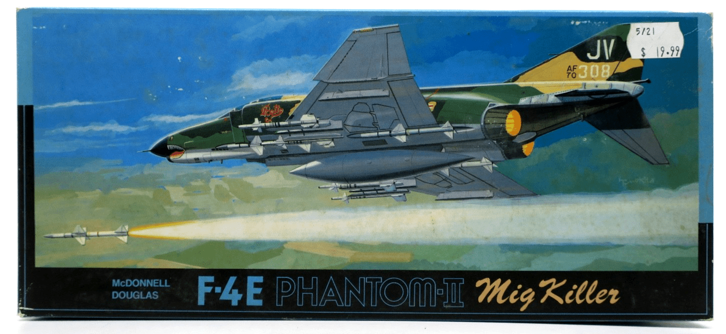 Vintage Fujimi 1/72 F - 4E Phantom II MiG Killer Model Kit G - 12 - WISE GUYS HOBBIES LLC