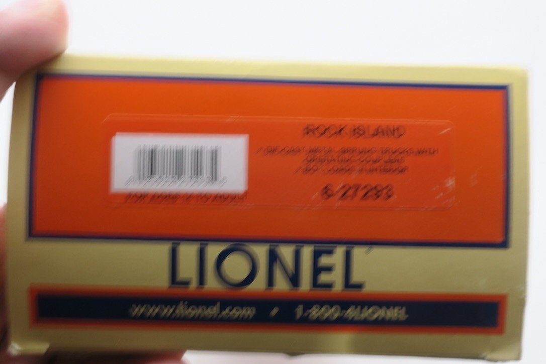 LIONEL 6-27293 O Scale ROCK ISLAND BOXCAR R.I. 6464 Route Of The Rockets - WISE GUYS HOBBIES LLC