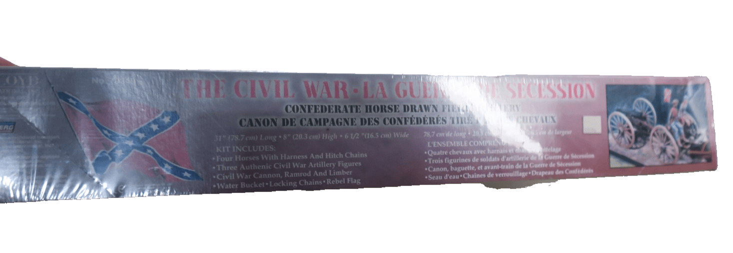Lindberg Confederate Civil War Horse Drawn Field Artillery 1/16 Model Kit 70349 - WISE GUYS HOBBIES LLC