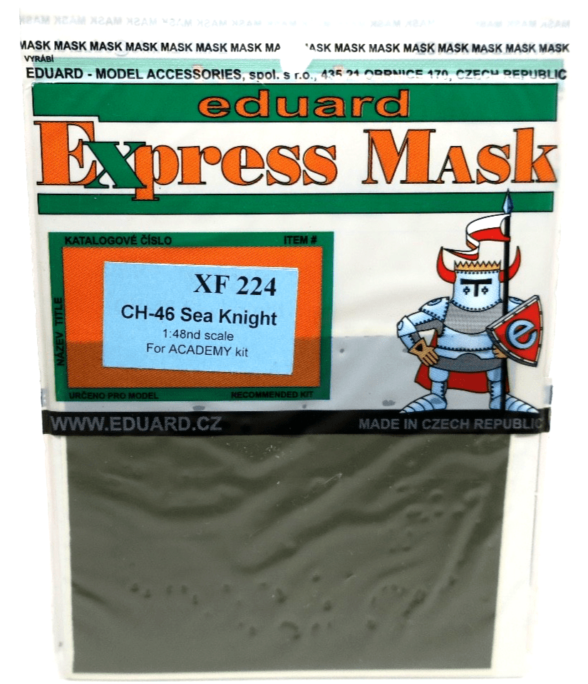 Eduard Express Mask 1/48 CH - 46 Sea Knight XF224 - WISE GUYS HOBBIES LLC