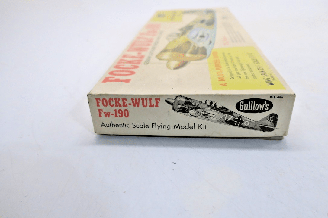 Guillow’s Focke - Wulf Fw - 190 German Luftwaffe WWII Fighter Model Kit 406 AS - IS - WISE GUYS HOBBIES LLC