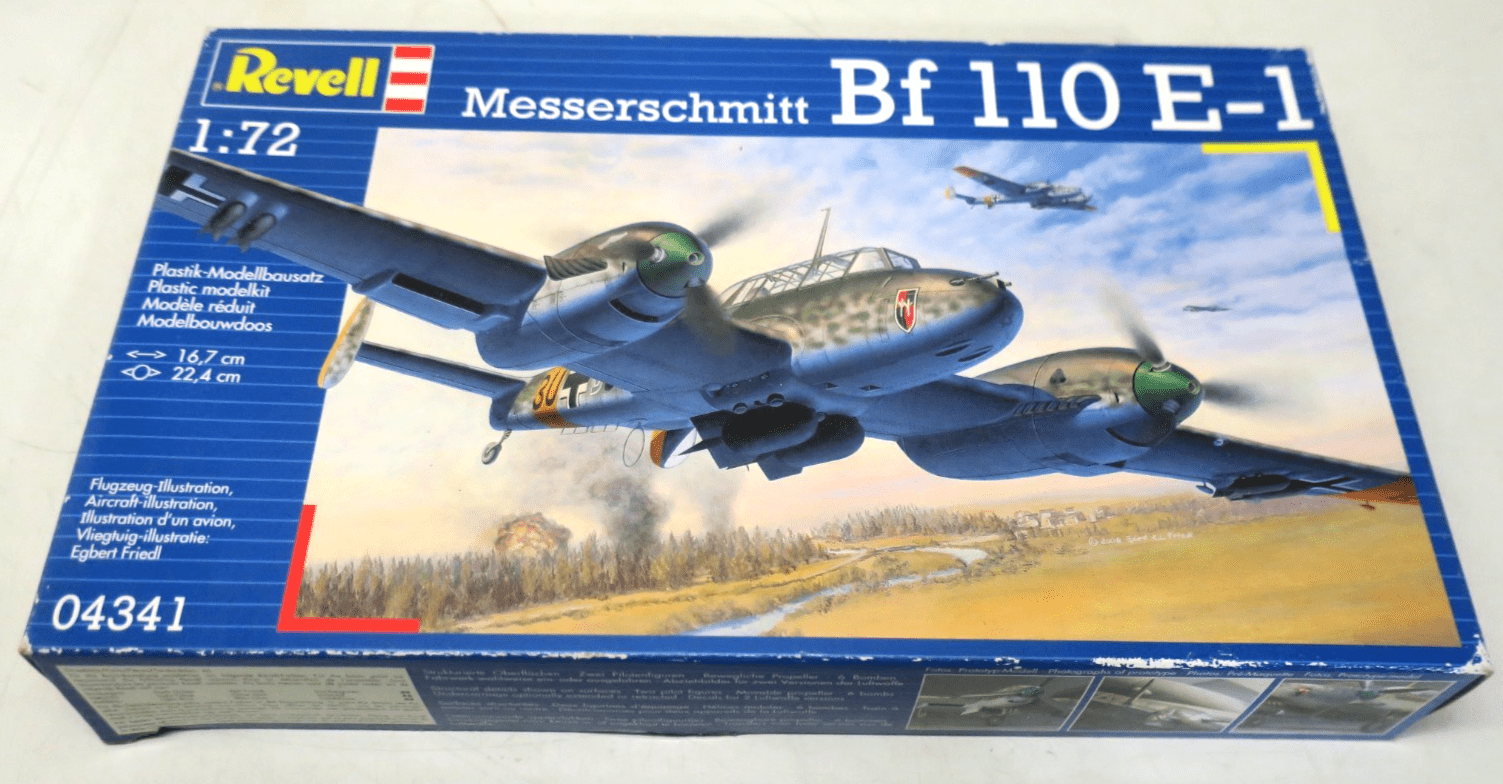 Revell 1/72 Messerschmitt BF - 110 E - 1 Model Kit 04341 UNOPENED - WISE GUYS HOBBIES LLC