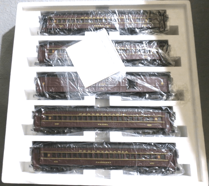 LIONEL MTH MT - 4018 O GAUGE Pennsylvania Madison Passenger Car Set 18 INCHES - WISE GUYS HOBBIES LLC