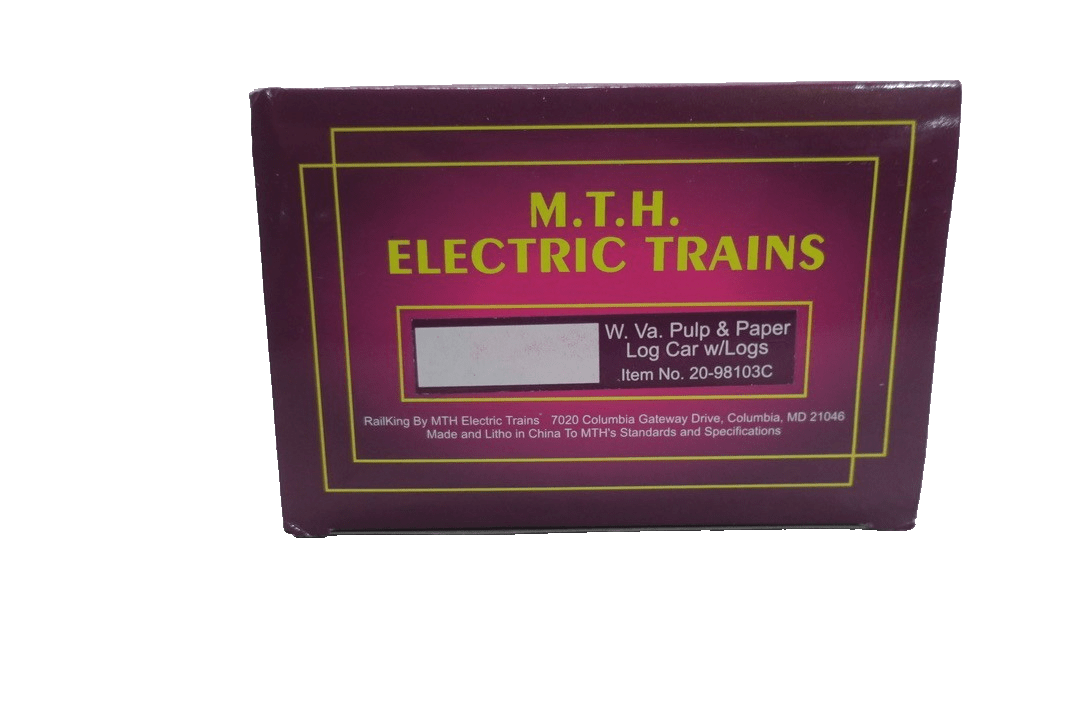 MTH O Scale 20 - 98103C Log Car W.V.P.&Co. 169 - WISE GUYS HOBBIES LLC