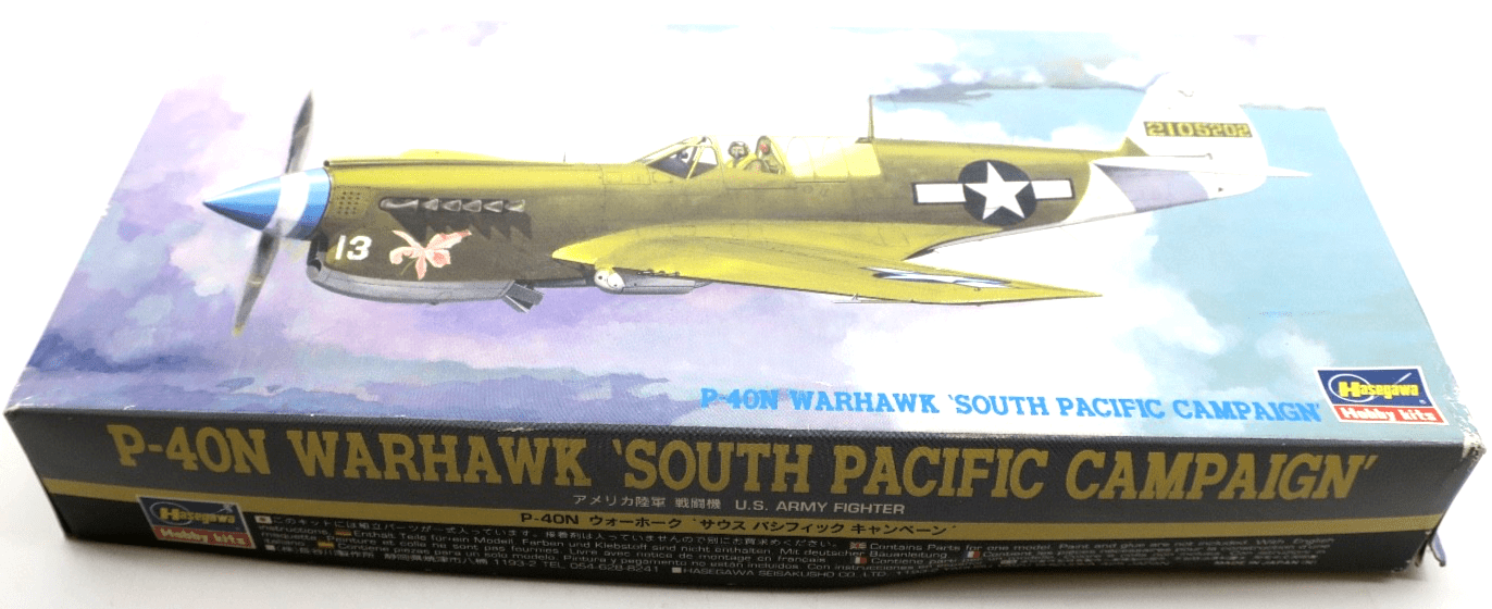 Hasegawa 1/72 P - 40N Warhawk South Pacific Campaign Model Kit - WISE GUYS HOBBIES LLC
