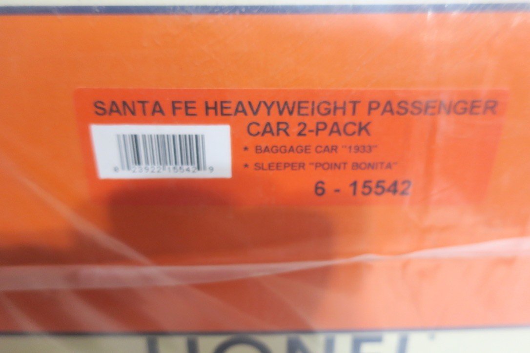 Lionel Santa Fe "The Chief" Heavyweight Passenger Car 2 Pack 6 - 15542 - WISE GUYS HOBBIES LLC