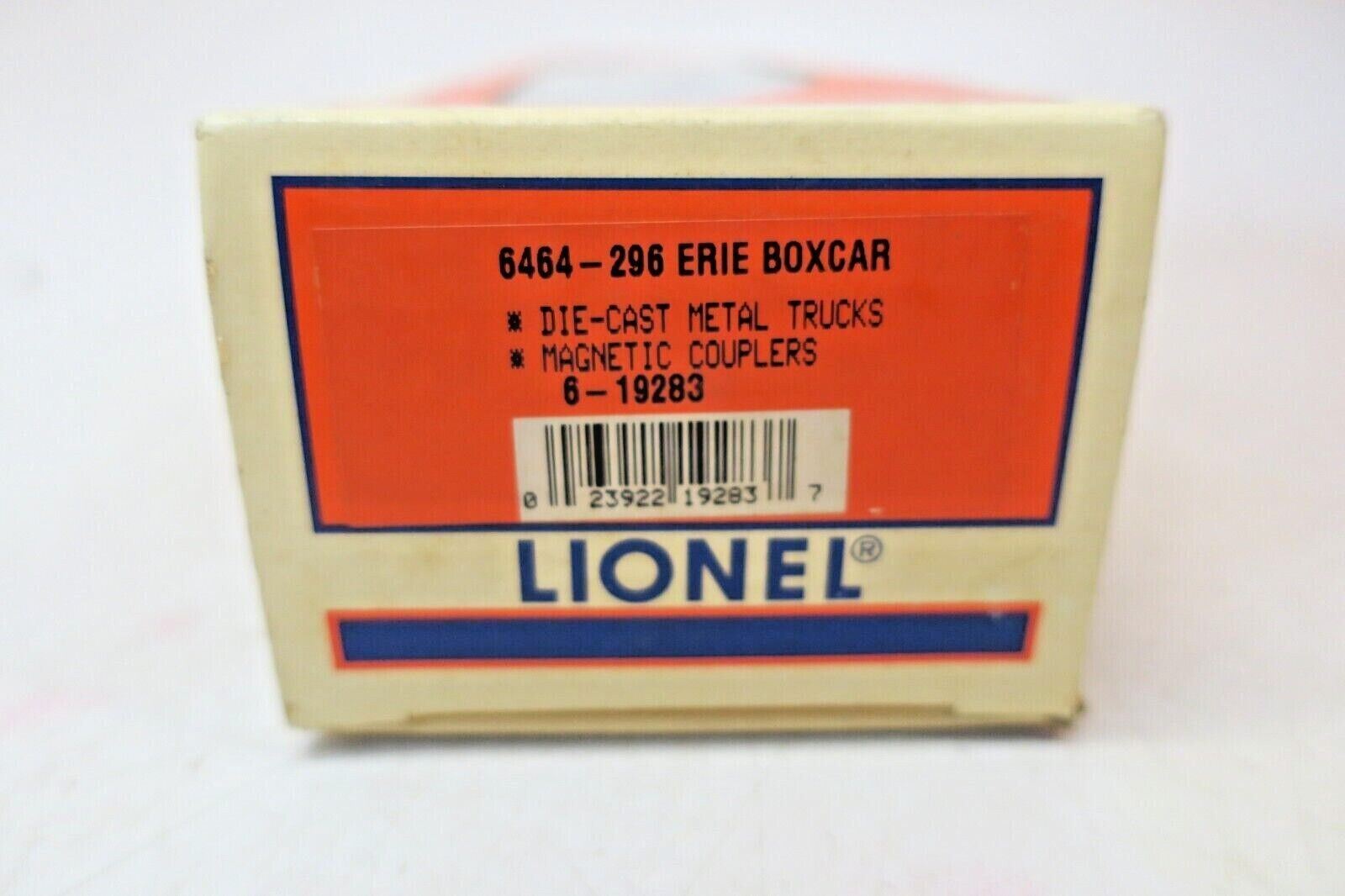 LIONEL 6-19283 6464-296 ERIE BOX CAR PROTOTYPE.. NEW IN THE BOX - WISE GUYS HOBBIES LLC