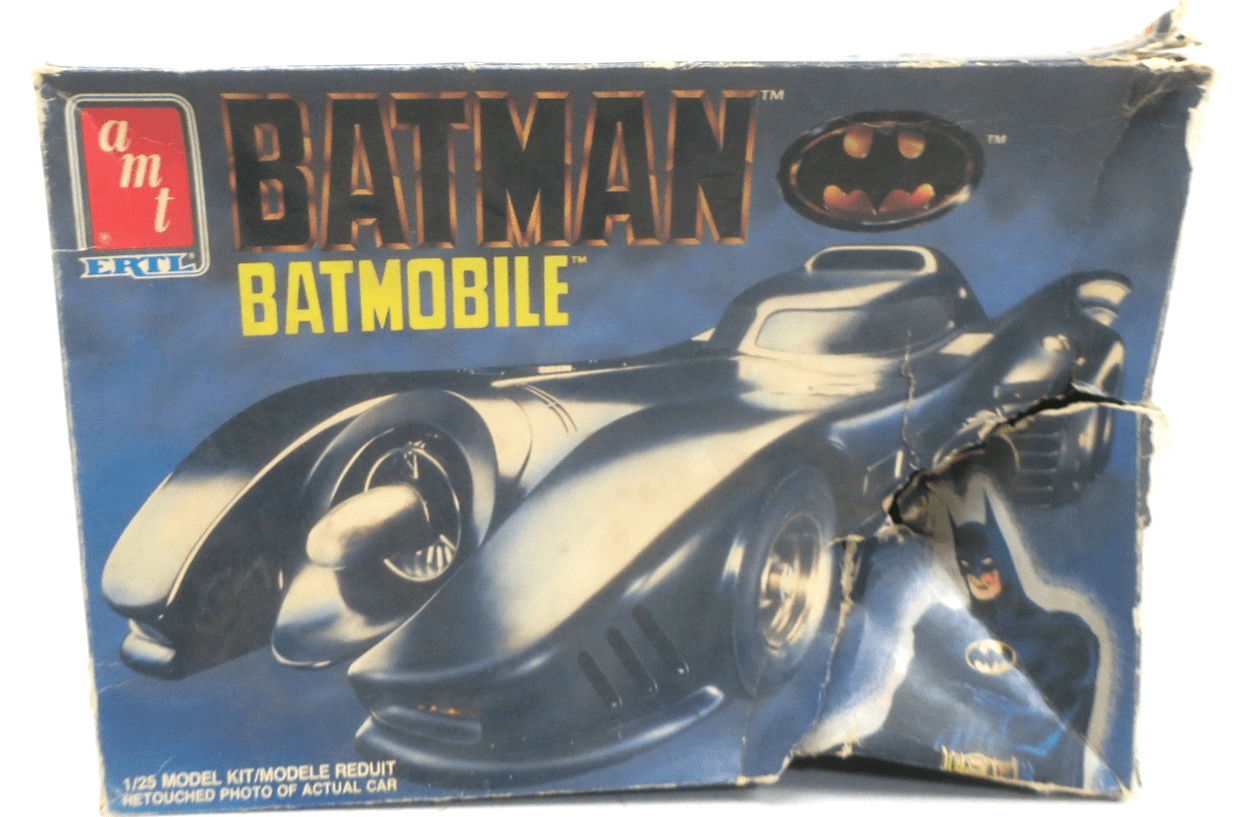 AMT 1/25 6877 Batman Batmobile Model Kit STARTED - WISE GUYS HOBBIES LLC
