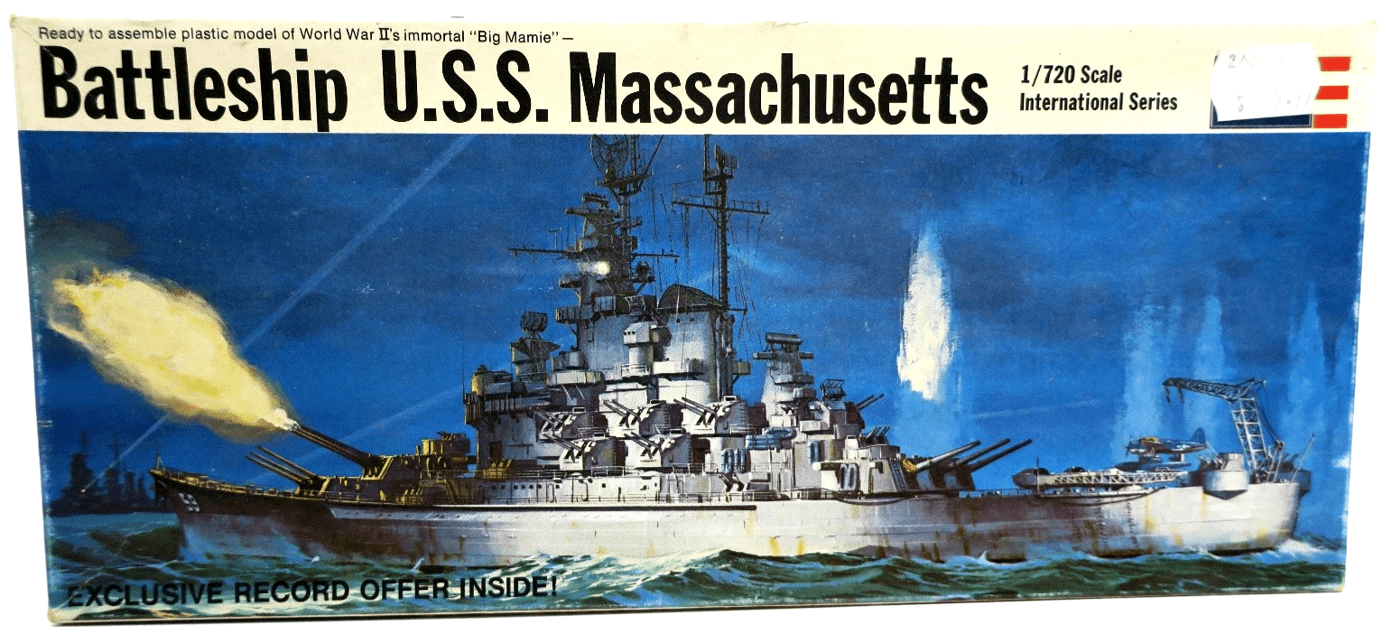 Revell 1/720 Battleship U.S.S. Massachusetts Model Kit H - 485:100 - WISE GUYS HOBBIES LLC
