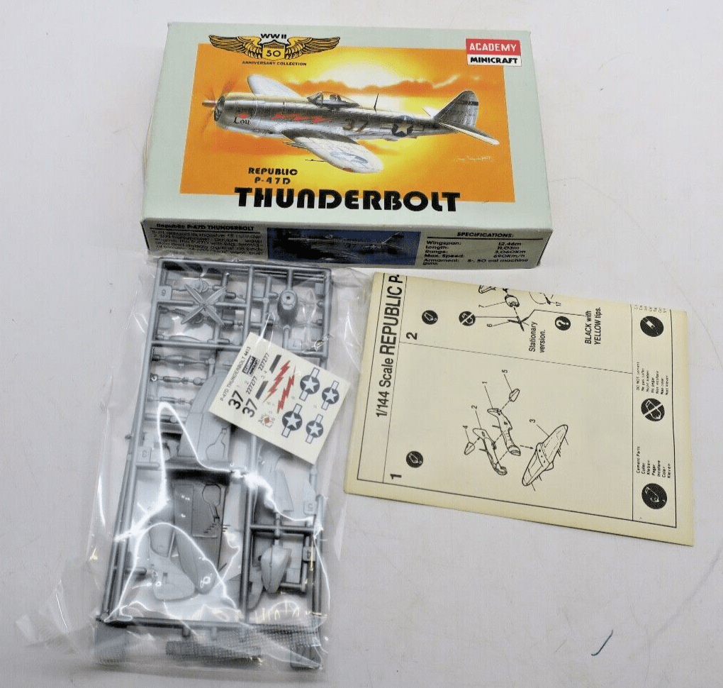 Academy 1/144 Republic P-47D Thunderbolt Model Kit 4413 - WISE GUYS HOBBIES LLC