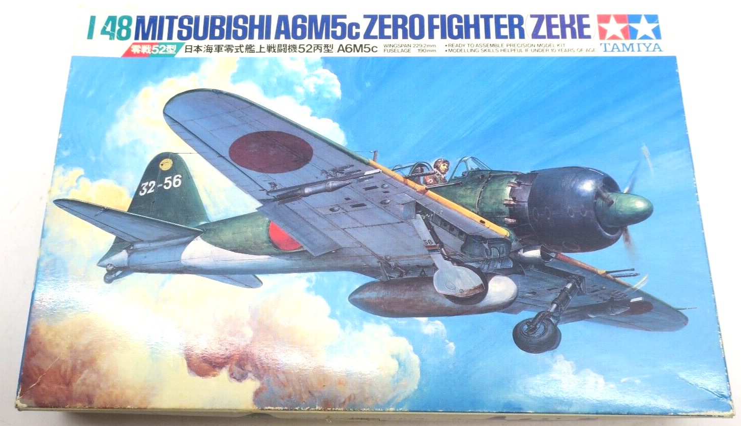 Tamiya 1/48 Mitsubishi A6M5c Zero Fighter Type Zeke Model Kit - WISE GUYS HOBBIES LLC