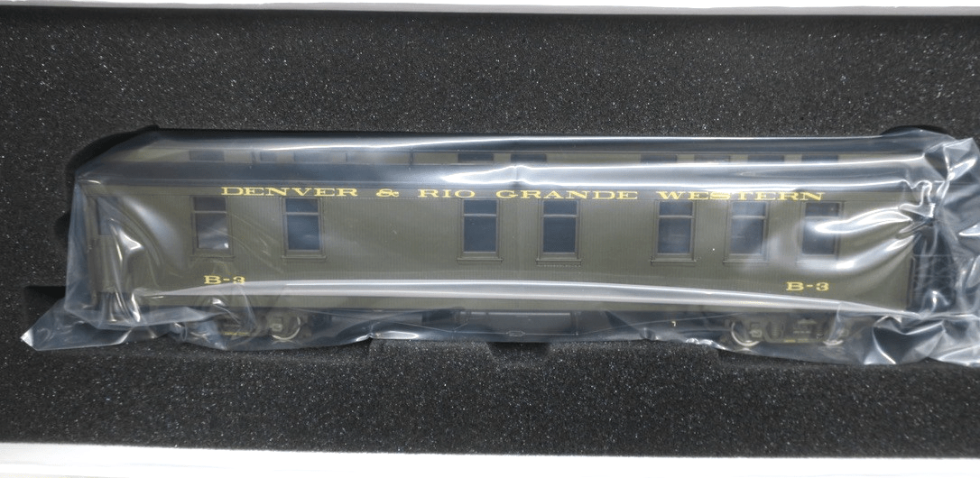 NEW! Sn3 PBL D&RGW Business Car B-3 Coach Green Factory Painted - WISE GUYS HOBBIES LLC