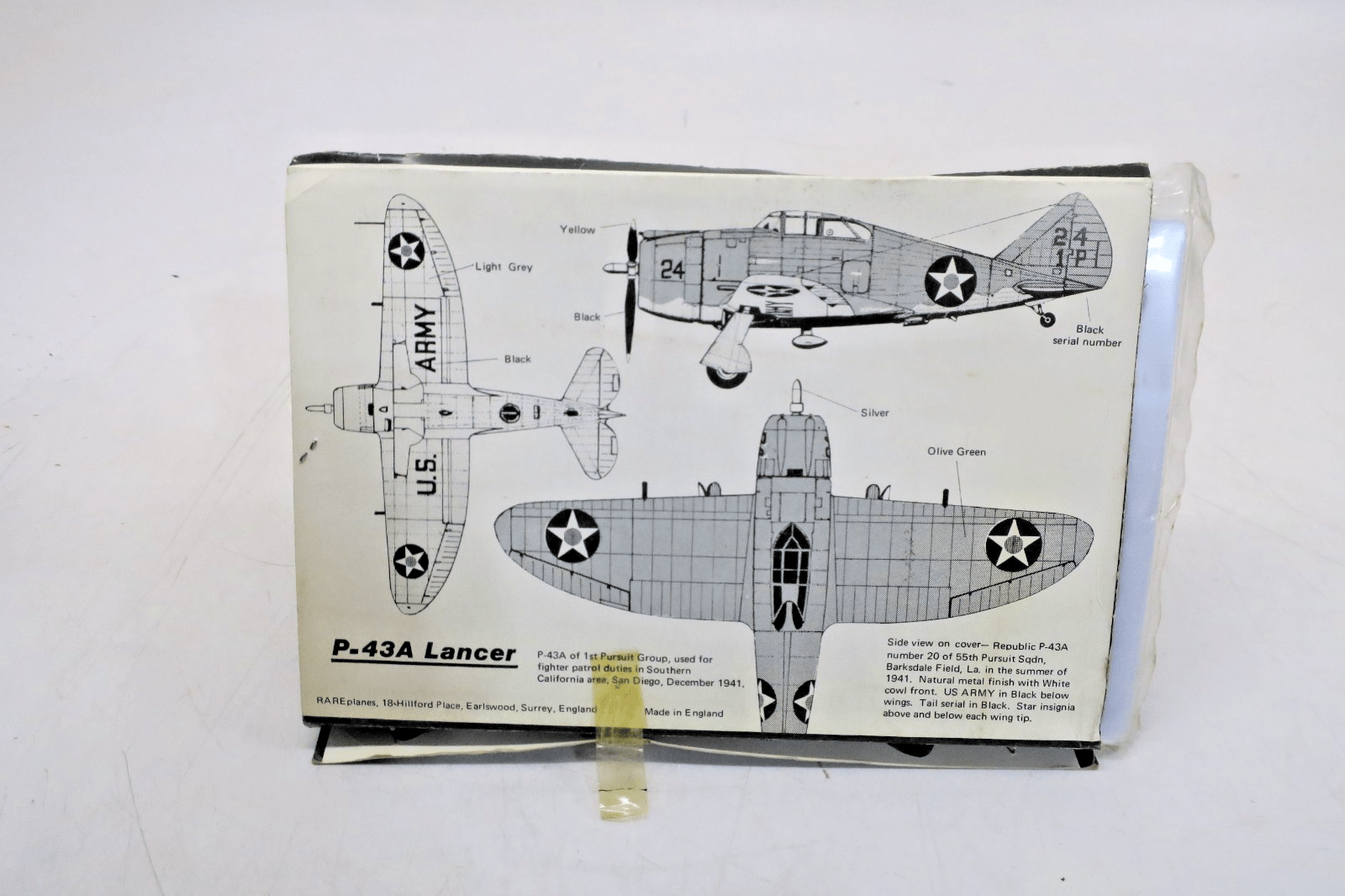 RAREplane 1/72 Republic Lancer Vacuum-Formed Model Kit - WISE GUYS HOBBIES LLC