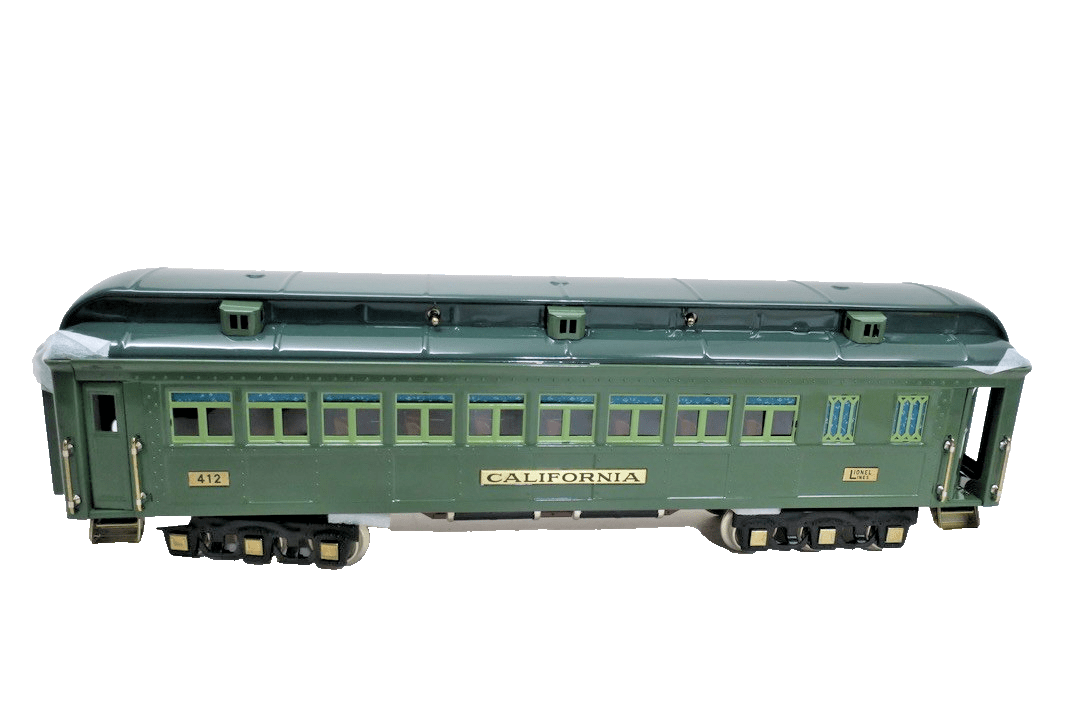 Lionel Classics 13404 California State Passenger Car 2 - Tone Green 1 - 412 - WISE GUYS HOBBIES LLC