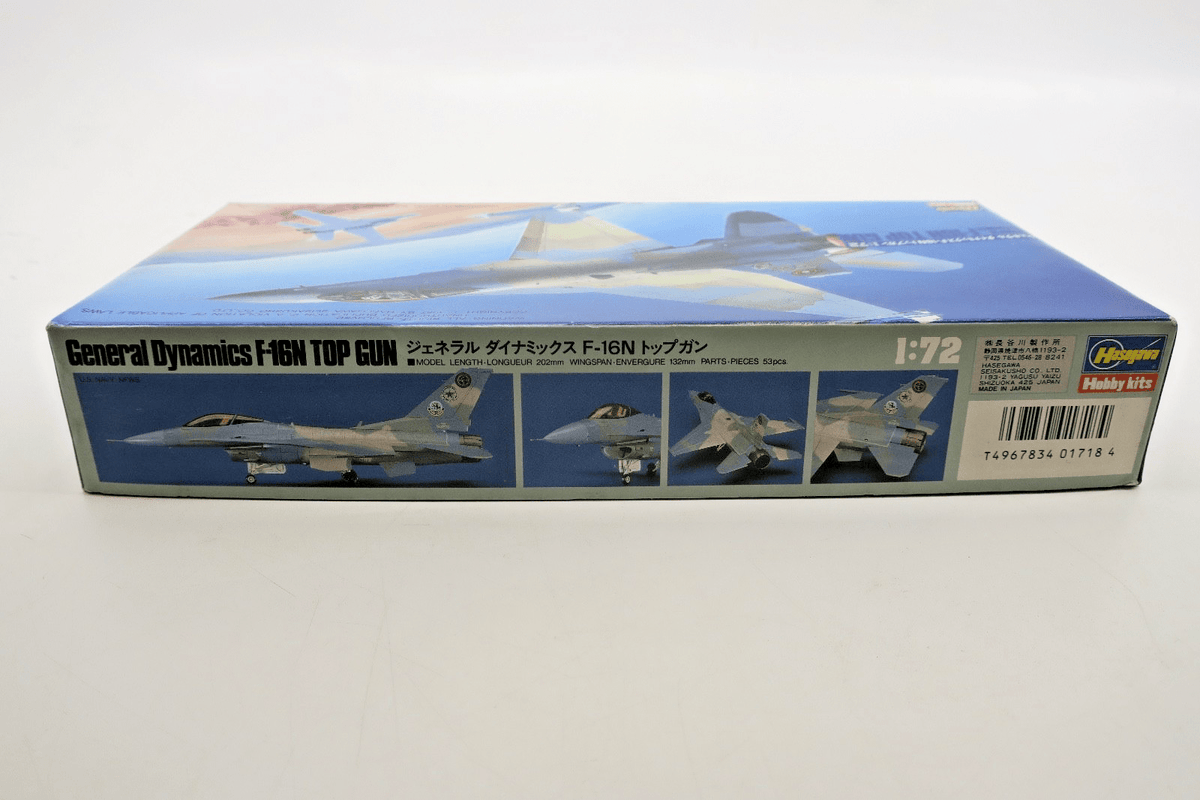 Hasegawa 1/72 F - 16N Top Gun Model Kit 718 - WISE GUYS HOBBIES LLC