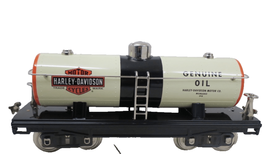 MTH Lionel Standard Gauge Harley Davidson Motor Oil Tank Car 10-2161 NIB - WISE GUYS HOBBIES LLC