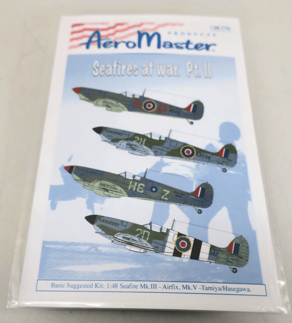 Aeromaster Decals 48 - 770 - Seafires At War Pt.II - WISE GUYS HOBBIES LLC