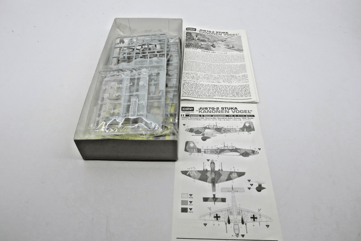Academy 1/72 JU87G - 2 Stuka Kanonen Vogel Model Kit 12404 - WISE GUYS HOBBIES LLC