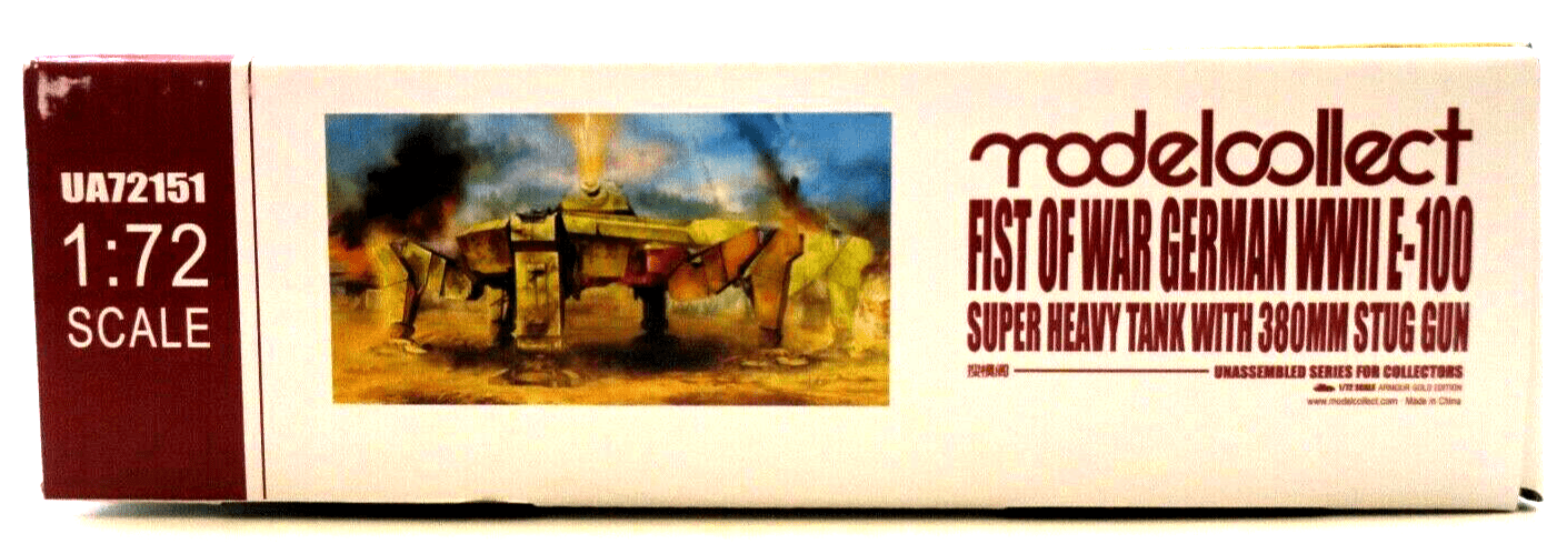 Modelcollect Fist of War 1/72 German WWII E-100 380mm Stug Gun Model Kit - WISE GUYS HOBBIES LLC