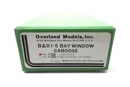 Overland Models HO Scale Brass B&O 'I-5' Bay Window Caboose, OMI-1225