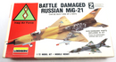 Lindberg 1/72 Battle Damaged Russian MiG-21 Model Kit