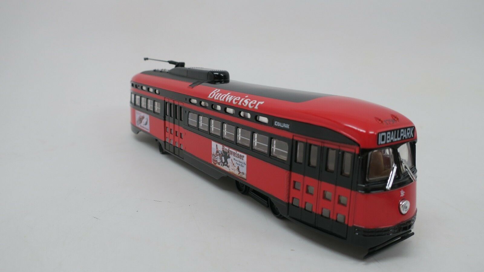Corgi PCC Streetcar Budweiser "Ballpark" 1:50 scale Die-cast US55022 - WISE GUYS HOBBIES LLC