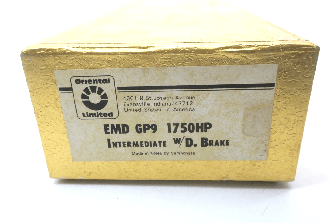 Oriental Limited HO Scale Brass EMD GP9 1750HP Intermediate w/D. Brake - WISE GUYS HOBBIES LLC
