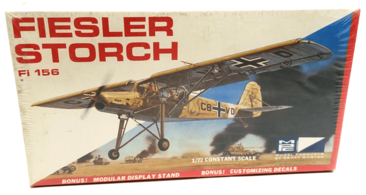 MPC 1/72 Fiedler Storch Fi 156 Model Kit 5009 - 50 - WISE GUYS HOBBIES LLC