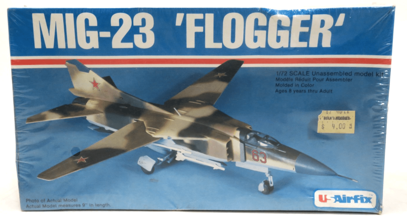 Airfix 1/72 MIG - 23 'Flogger' Model Kit 4011 SEALED - WISE GUYS HOBBIES LLC