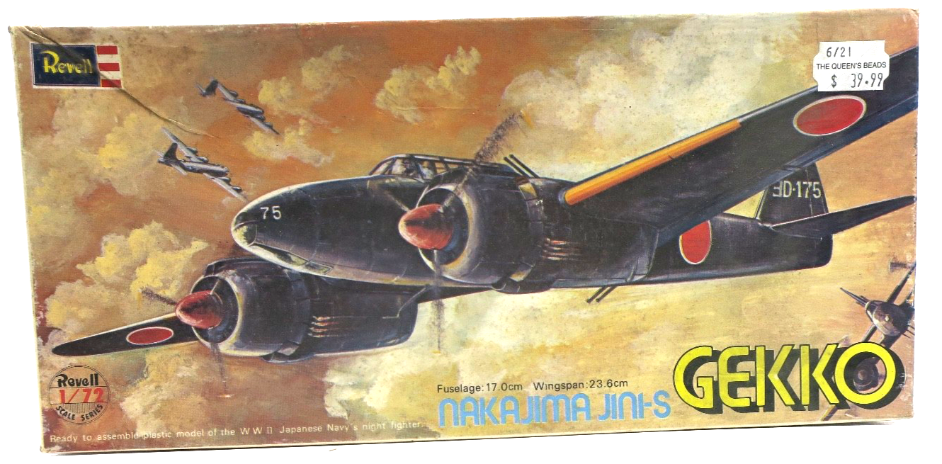 Revell Japanese 1/72 Nakajima Jini - S Gekko Model Kit H - 105 - WISE GUYS HOBBIES LLC