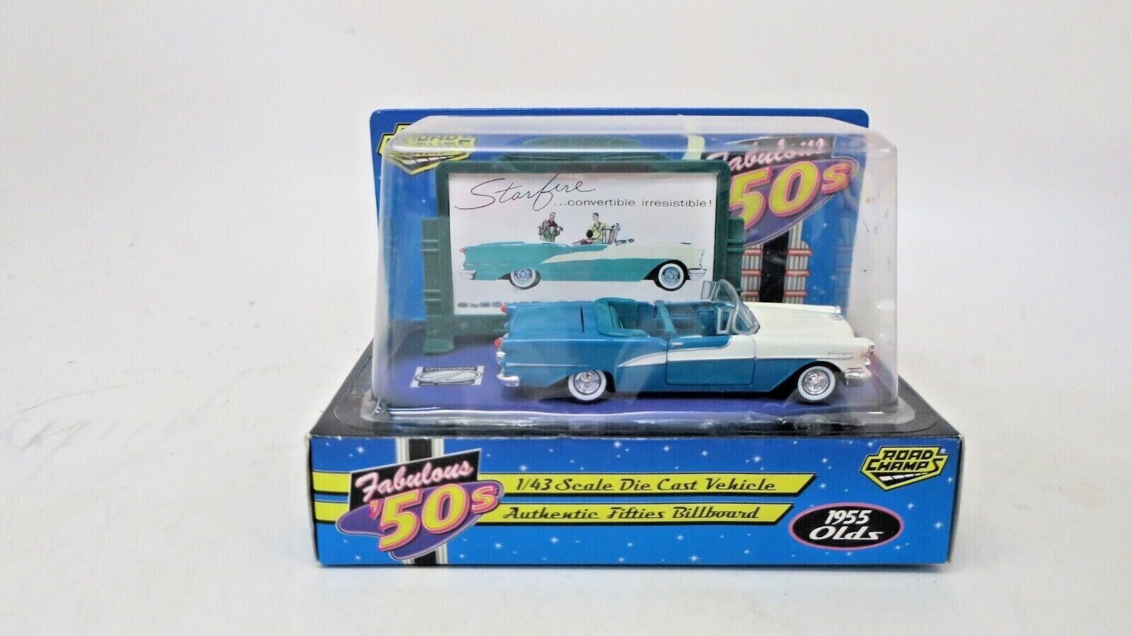 ROAD CHAMPS FABULOUS '50s 1/43 SCALE 1955 CHEVROLET BELL AIR - WISE GUYS HOBBIES LLC