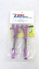 GMP RACING ALLOY ADJUSTABLE UPPER ARM SET F/R HPI FLUX PURPLE