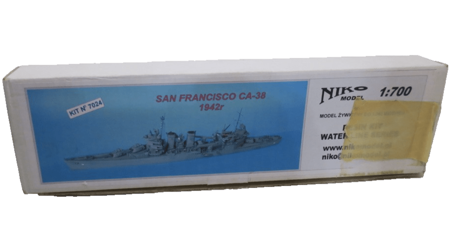 Niko Model Waterline Resin Kit San Francisco CA - 38 (1942r) Kit  7024 1/700 Kit - WISE GUYS HOBBIES LLC