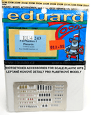 Eduard Zoom 1/48 F - 4 Phantom II Placards Photo - Etch Detail Set EU4243 - WISE GUYS HOBBIES LLC