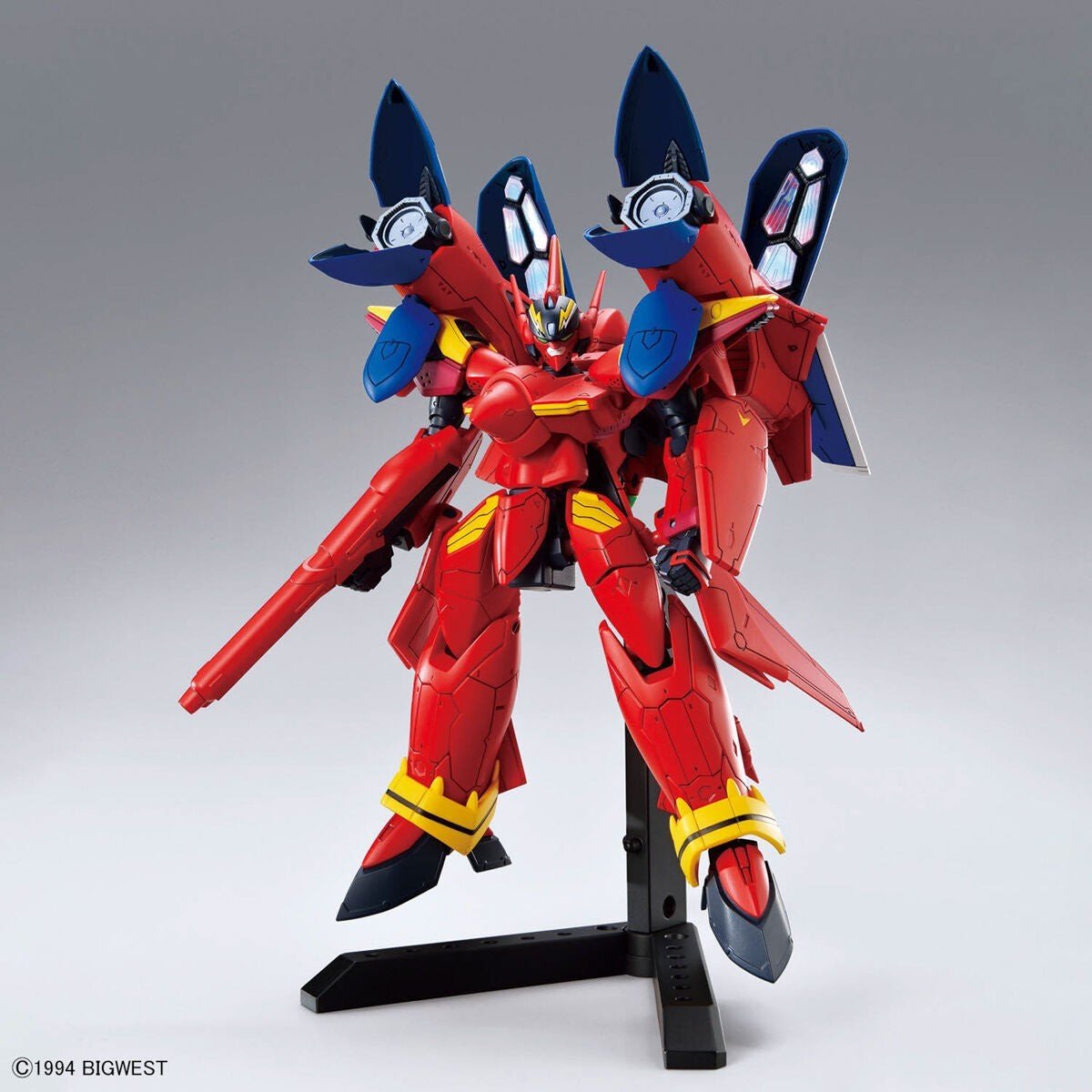 NEW Bandai HG Macross 1/100 VF-19 Custom Fire Valkyrie with Sound Booster - WISE GUYS HOBBIES LLC