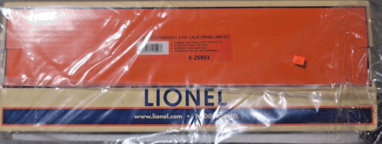 Lionel 6 - 25503 Santa Fe California Ltd Heavyweight Passenger 4 - Pack - WISE GUYS HOBBIES LLC