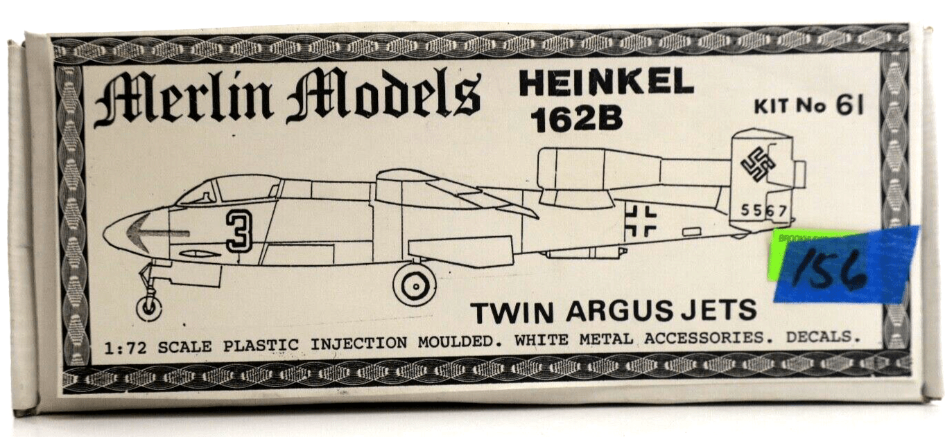 Merlin Models 1/72 Heinkel 162B Model Kit - WISE GUYS HOBBIES LLC