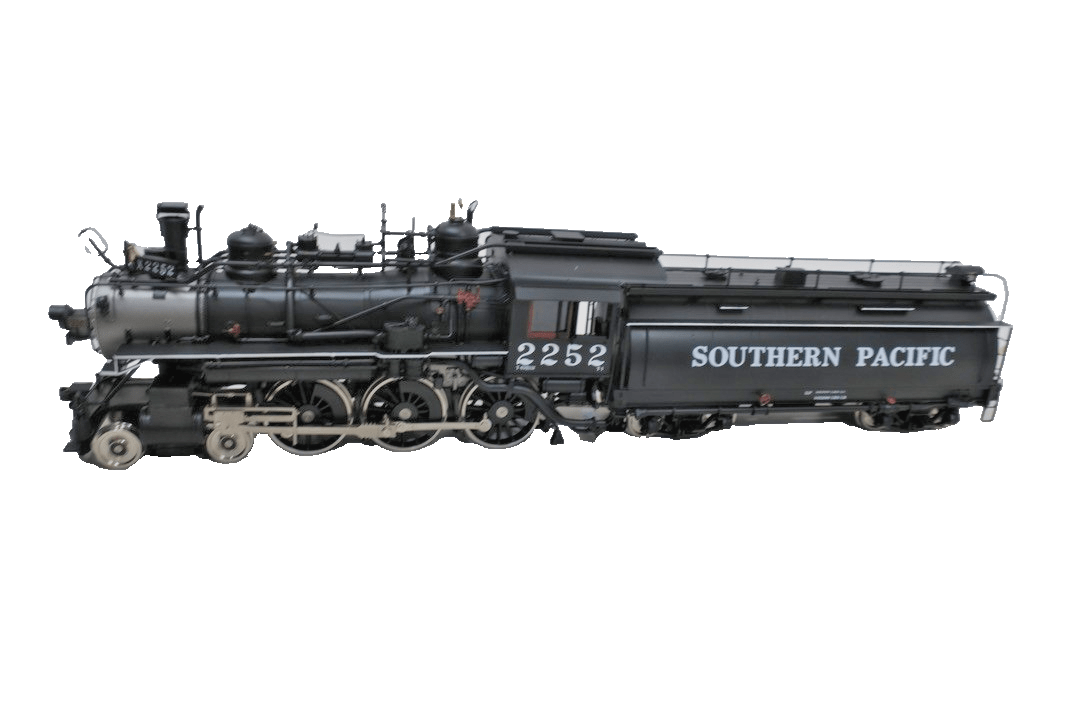 Division Point O Scale Brass Southern Pacific 4 - 6 - 0 Fire Train  2252 2 Rail NIB - WISE GUYS HOBBIES LLC