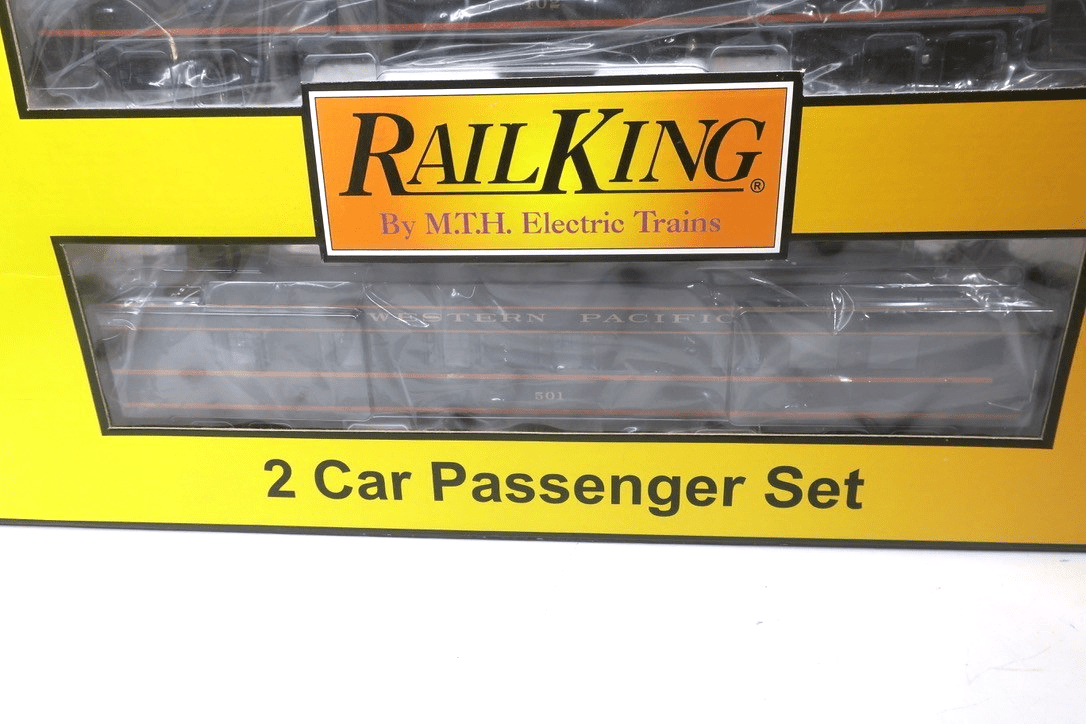 MTH ~ 30-6911 Western Pacific 2-car 60' Madison Combine / Diner Passenger set - WISE GUYS HOBBIES LLC