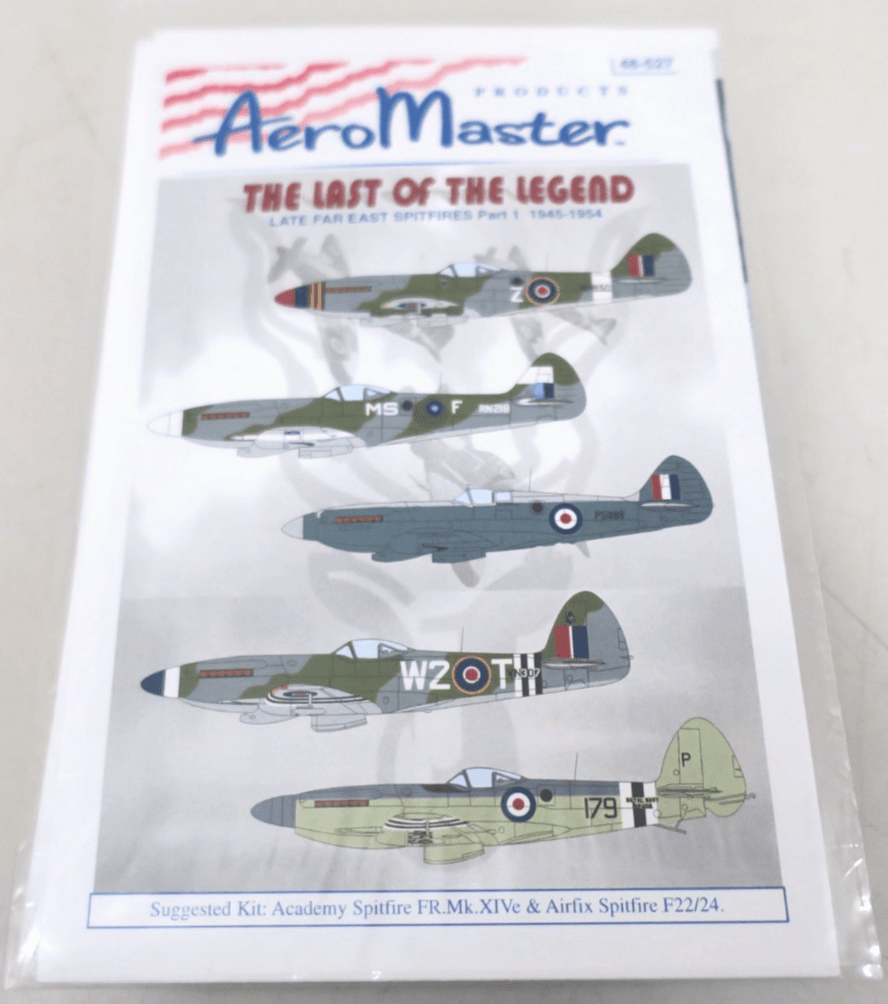 Aeromaster Decals 48 - 527 The Last of The Legend - WISE GUYS HOBBIES LLC