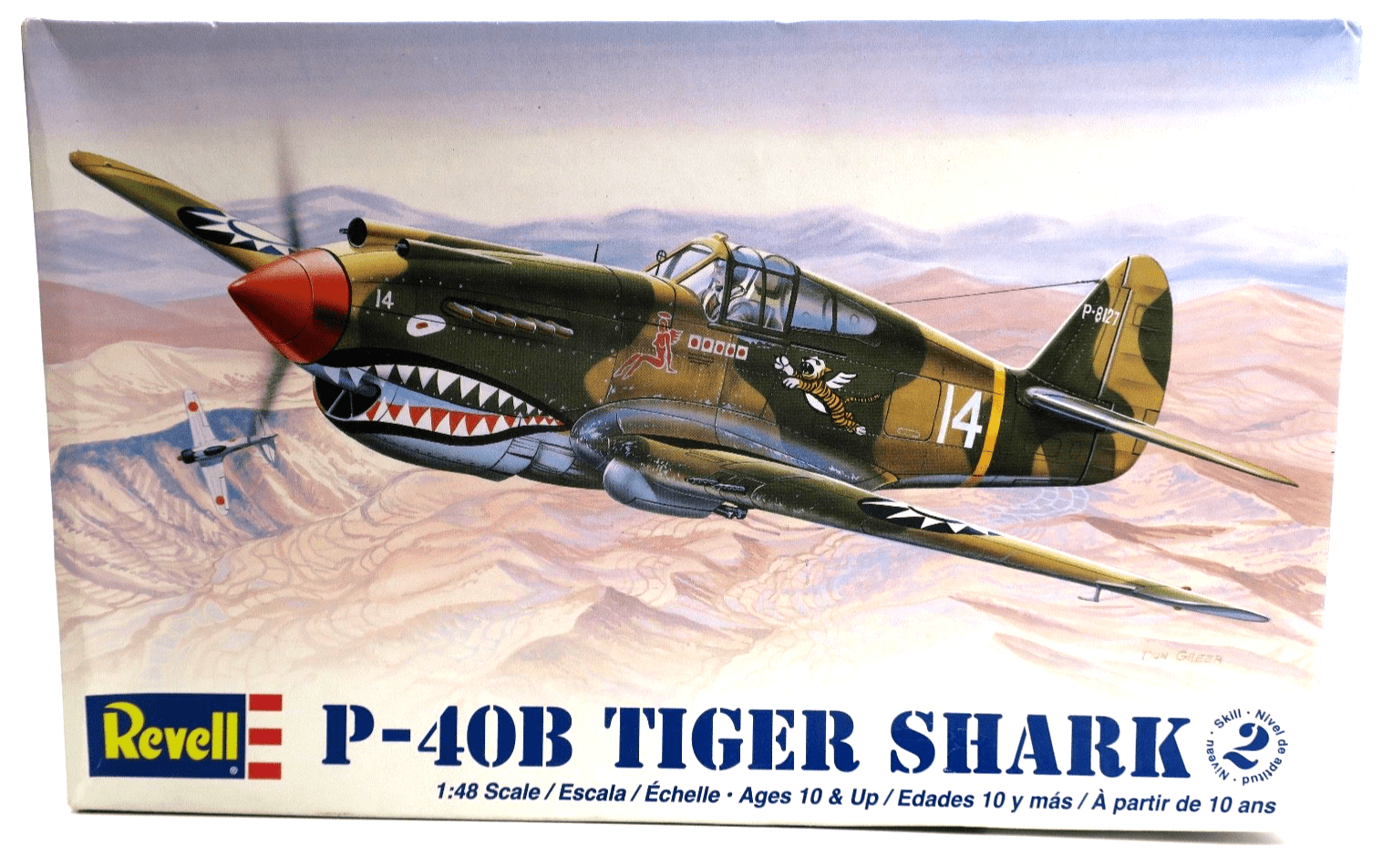 Revell 1/48 P - 40B Tiger Shark Model Kit 85 - 5209 - WISE GUYS HOBBIES LLC