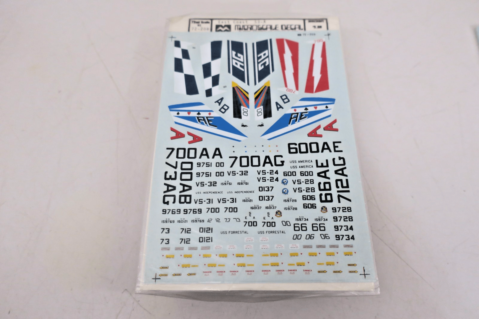 Microscale 72 - 208 East Coast S3 - A Decals - WISE GUYS HOBBIES LLC