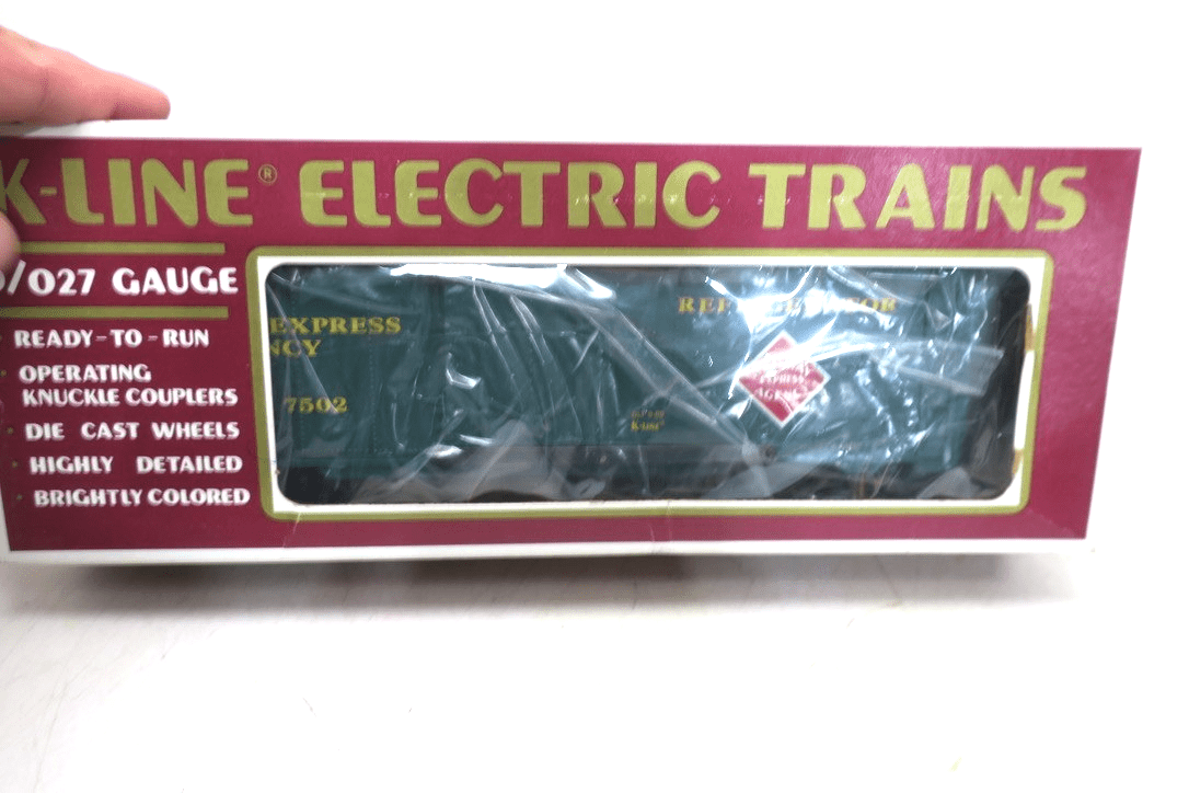 K - Line 0 027 Gauge K - 7502 REA steel Door Reefer Car - WISE GUYS HOBBIES LLC