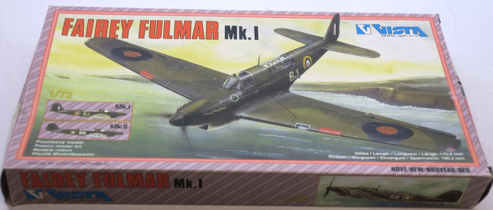 Vista 1/72 Fairey Fulmar Mk.I Model Kit - WISE GUYS HOBBIES LLC
