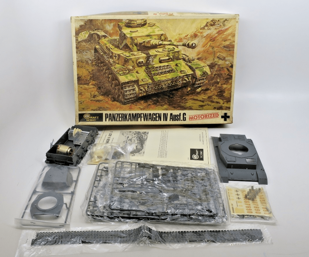 Nichimo 1/30 Panzerkampfwagemn IV Ausf. G Motorizerd Model Kit - WISE GUYS HOBBIES LLC