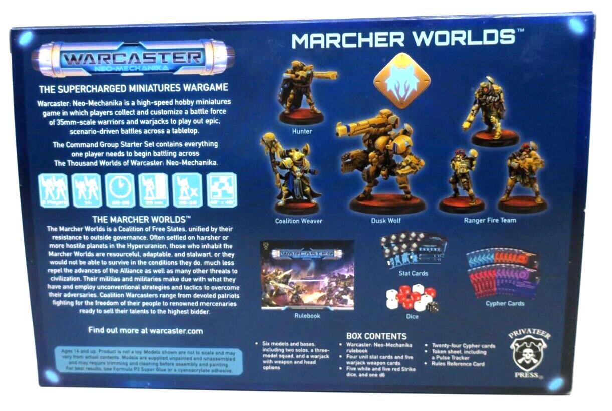 Privateer Press Warcaster Neo-Mechanica Marcher Worlds Command Group - WISE GUYS HOBBIES LLC