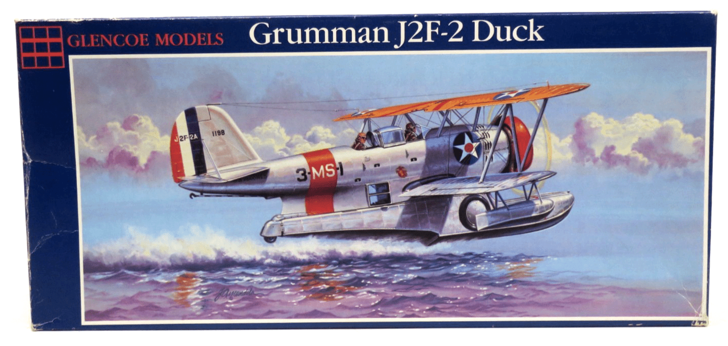 Glencoe Models 1/48 Grumman J2F - 2 Duck Model Kit 04101 - WISE GUYS HOBBIES LLC