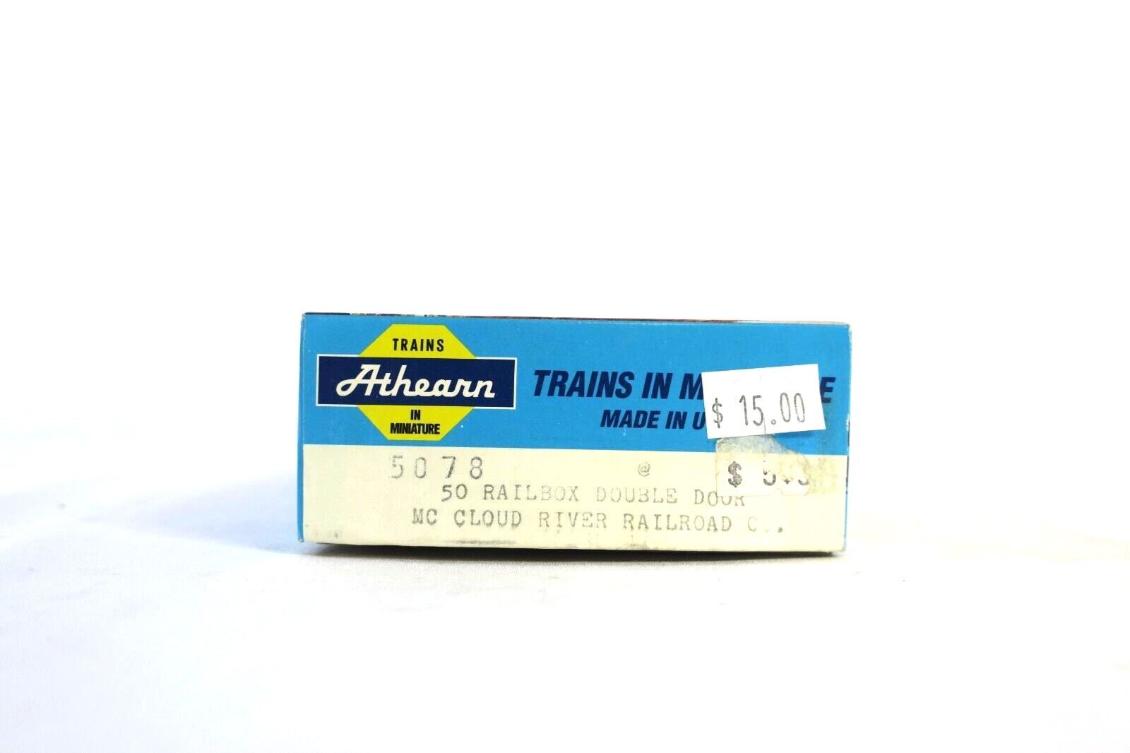 HO ATHEARN 5078 50 FT RAILBOX DOUBLE DOOR BOXCAR KIT MC CLOUD RIVER RAILROAD CO - WISE GUYS HOBBIES LLC
