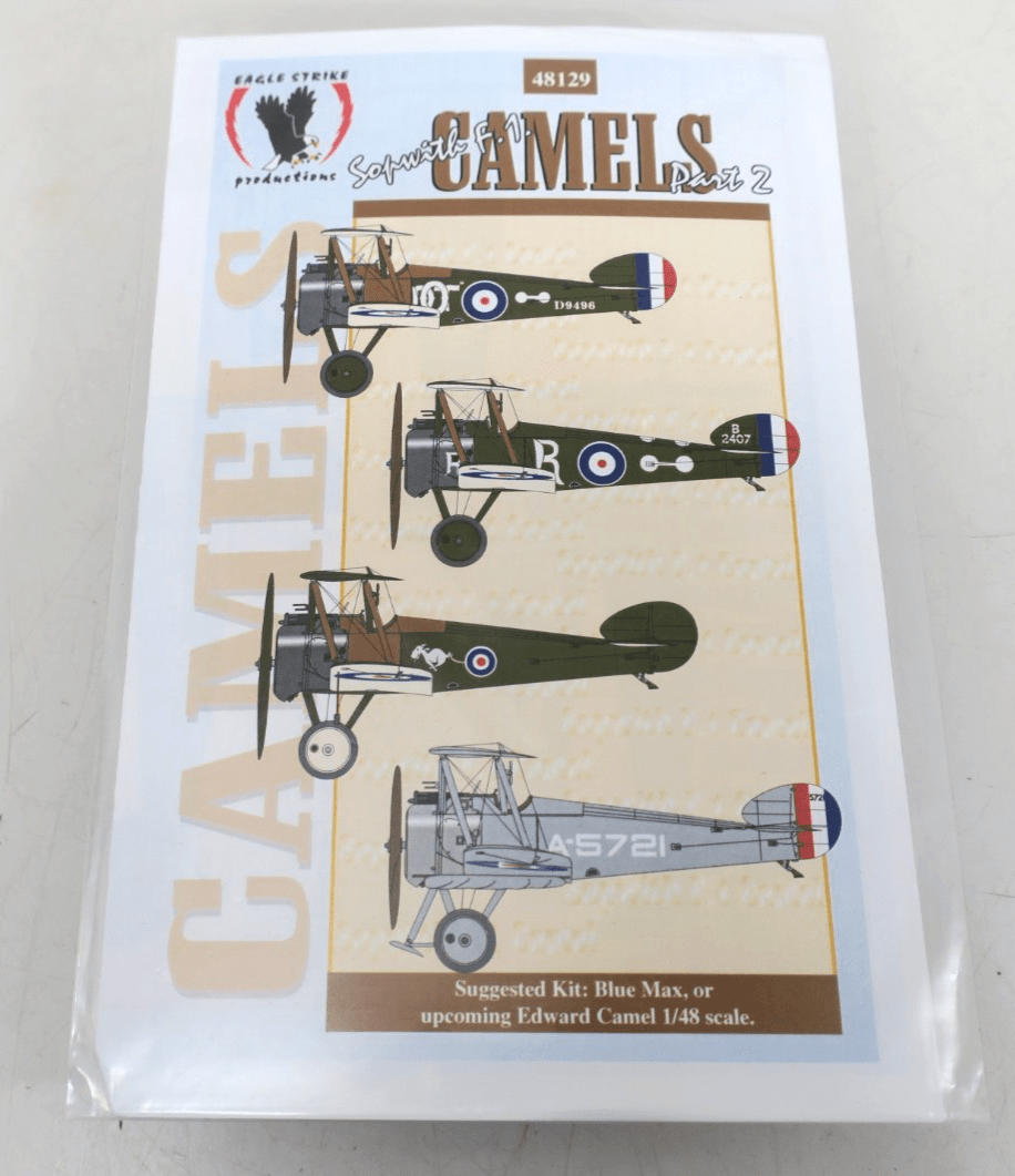 Eagle Strike - Sopwith F.1 Camels Decals Part 2 48129 - WISE GUYS HOBBIES LLC